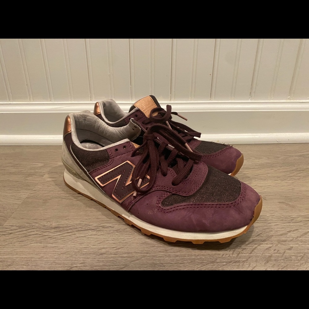 New Balance Purple Suede Sneakers
